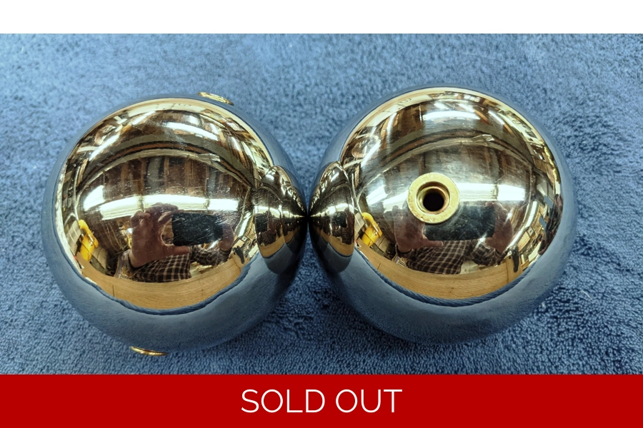 Hollow Stainless Steel Balls 3-inch (PAIR)